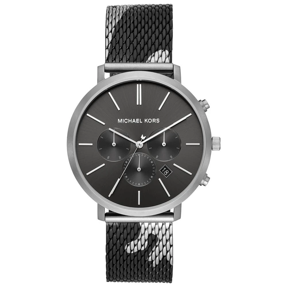 商品Michael Kors|Men's Blake Camo Stainless Steel Mesh Bracelet Watch 42mm,价格¥1321,第1张图片