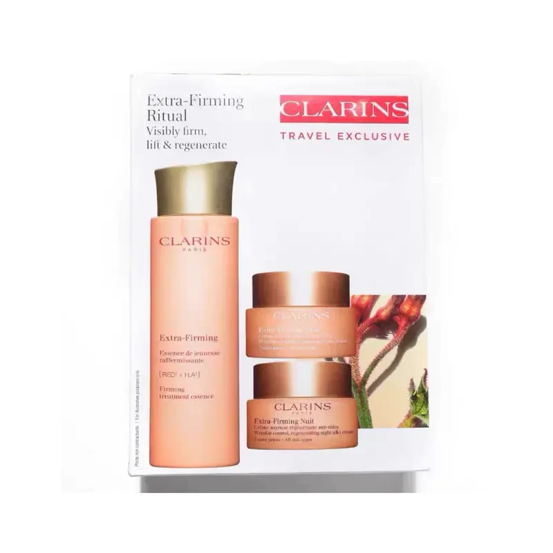 商品Clarins|娇韵诗焕颜紧致护肤弹簧三件套日霜50ml晚霜50ml水200ml抗皱补水【香港直邮】,价格¥1199,第1张图片