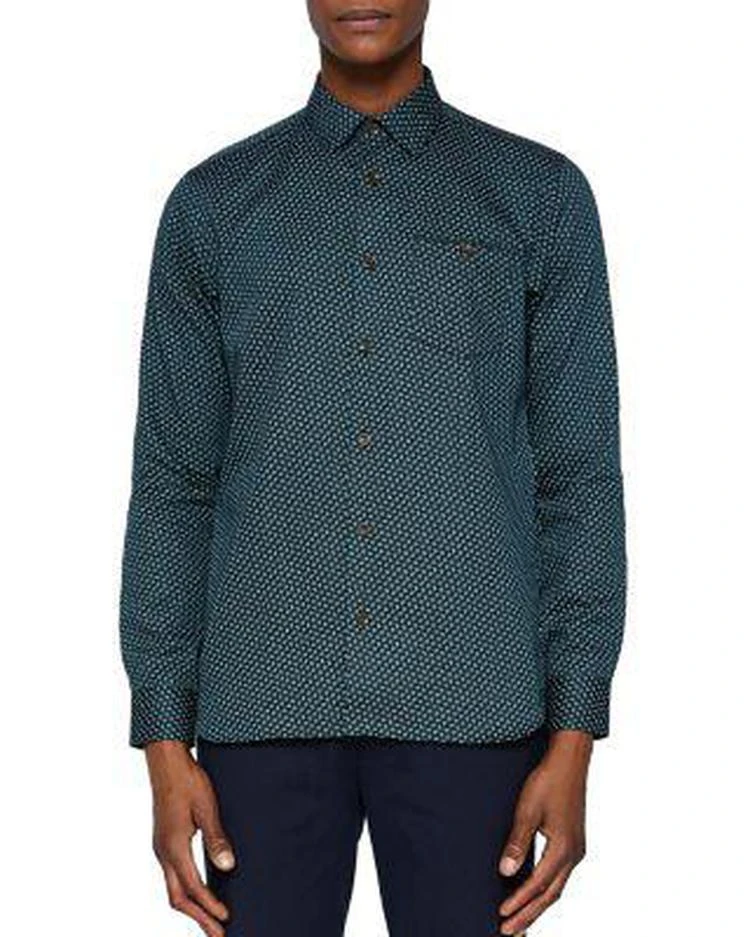 商品Ted Baker London|Leaf Print Sport Shirt,价格¥607,第1张图片