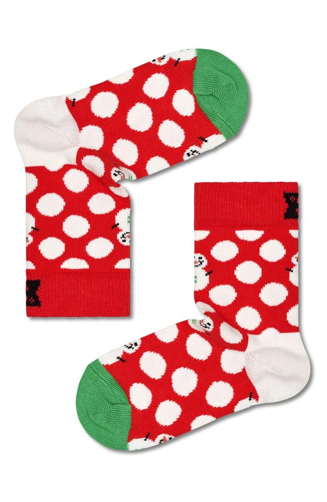 商品Happy Socks|Kids' Assorted 3-Pack Holiday Crew Socks Gift Box,价格¥120,第3张图片详细描述