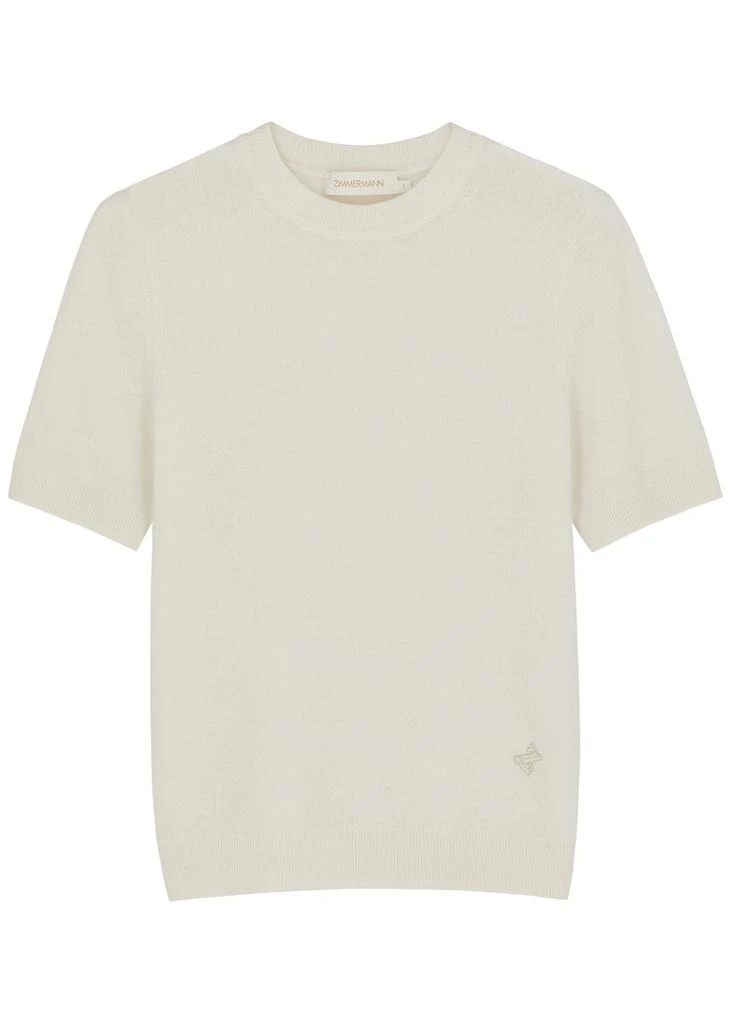 商品Zimmermann|Logo-embroidered cashmere top,价格¥2136,第1张图片