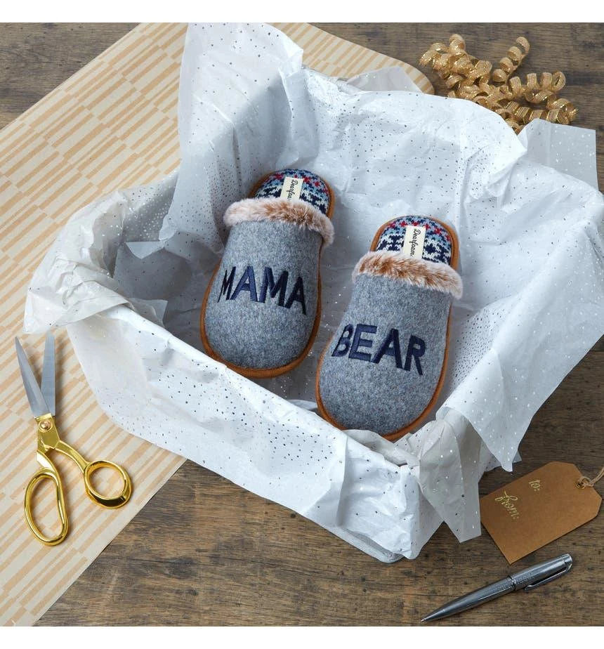 Mama Bear Faux Fur Scuff Slipper 商品