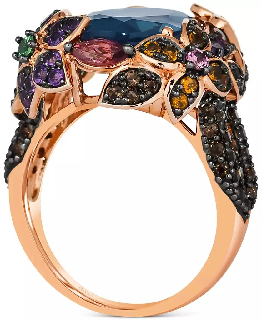 商品Le Vian|Multi-Gemstone (7-3/4 ct. t.w.) & Nude Diamond (1/10 ct. t.w.) Statement Ring in 14k Rose Gold,价格¥15316,第2张图片详细描述