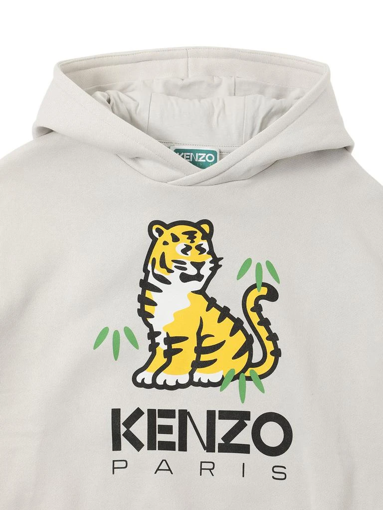 商品Kenzo|Printed Cotton Hooded Sweatshirt W/logo,价格¥1246,第1张图片