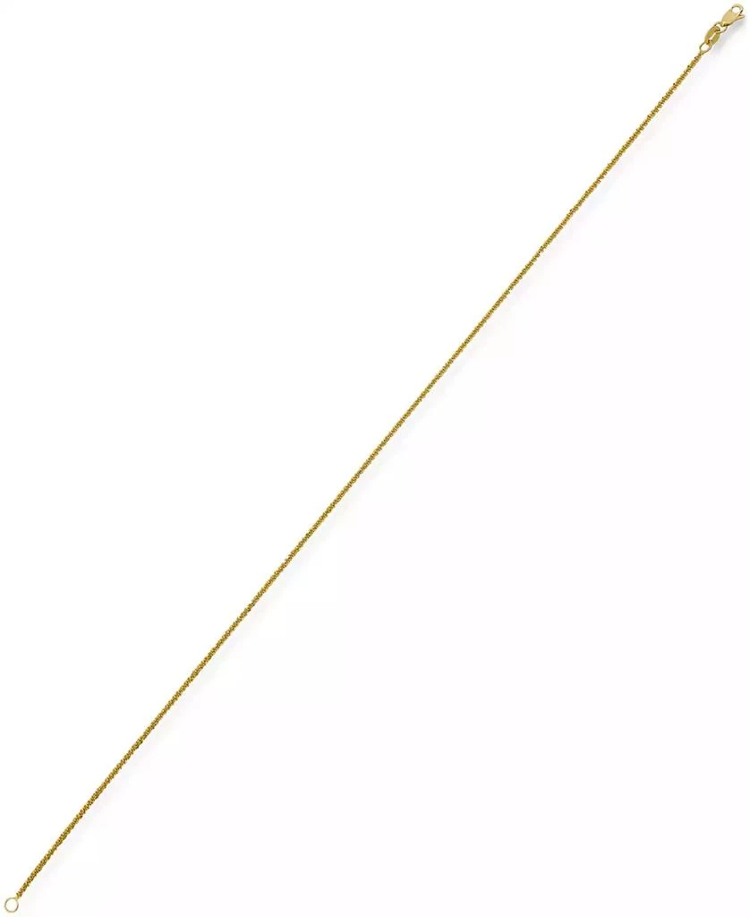 商品Macy's|Sparkle Chain Ankle Bracelet, 10" (1-1/2mm) in 14k Yellow Gold or 14k White Gold.,价格¥2803,第4张图片详细描述