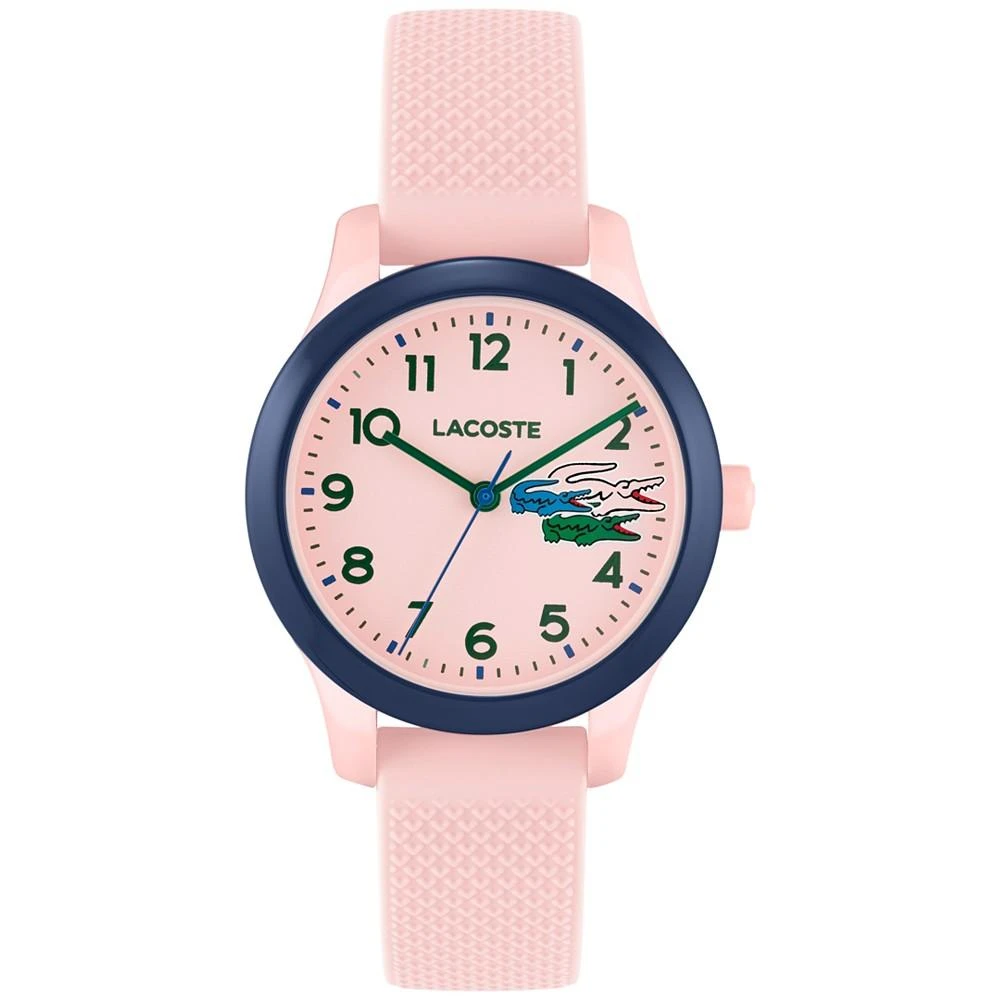 商品Lacoste|Kids' Lacoste L.12.12 Pink Silicone Strap Watch 32mm,价格¥369,第1张图片