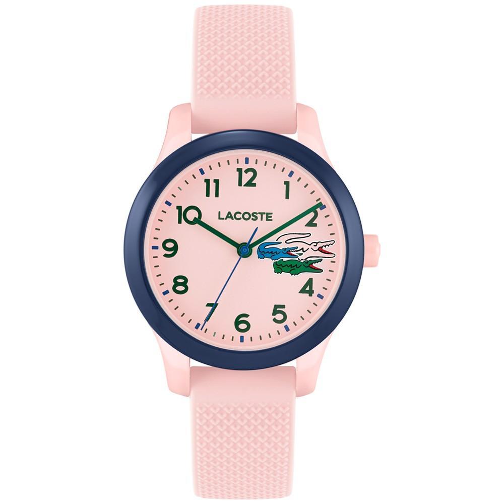 商品Lacoste|Kids' Lacoste 12.12 Pink Silicone Strap Watch 32mm,价格¥489,第1张图片