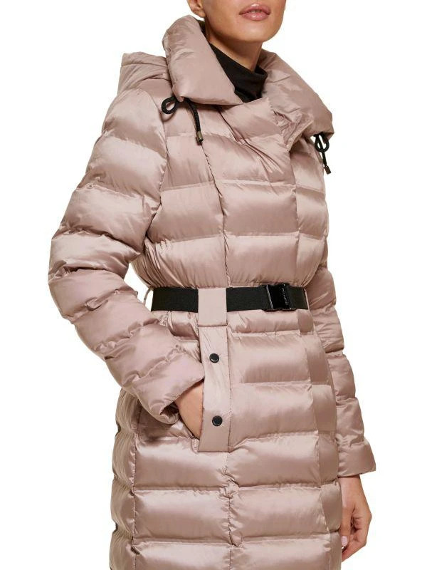 商品Kenneth Cole|Belted Puffer Stadium Jacket,价格¥675,第3张图片详细描述