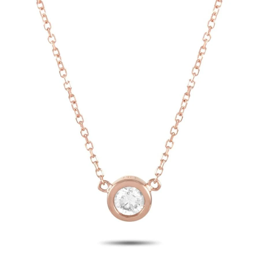 商品LB Exclusive|14K Rose Gold 0.20 ct Diamond Pendant Necklace,价格¥3193,第1张图片