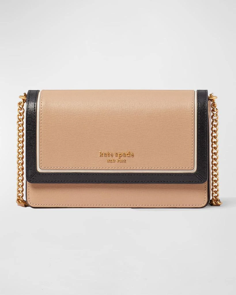 商品Kate Spade|flap leather chain crossbody bag,价格¥1926,第1张图片