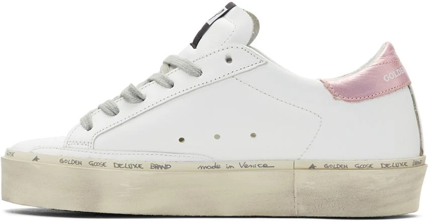 商品Golden Goose|White & Grey Hi Star Sneakers 运动鞋,价格¥4315,第3张图片详细描述