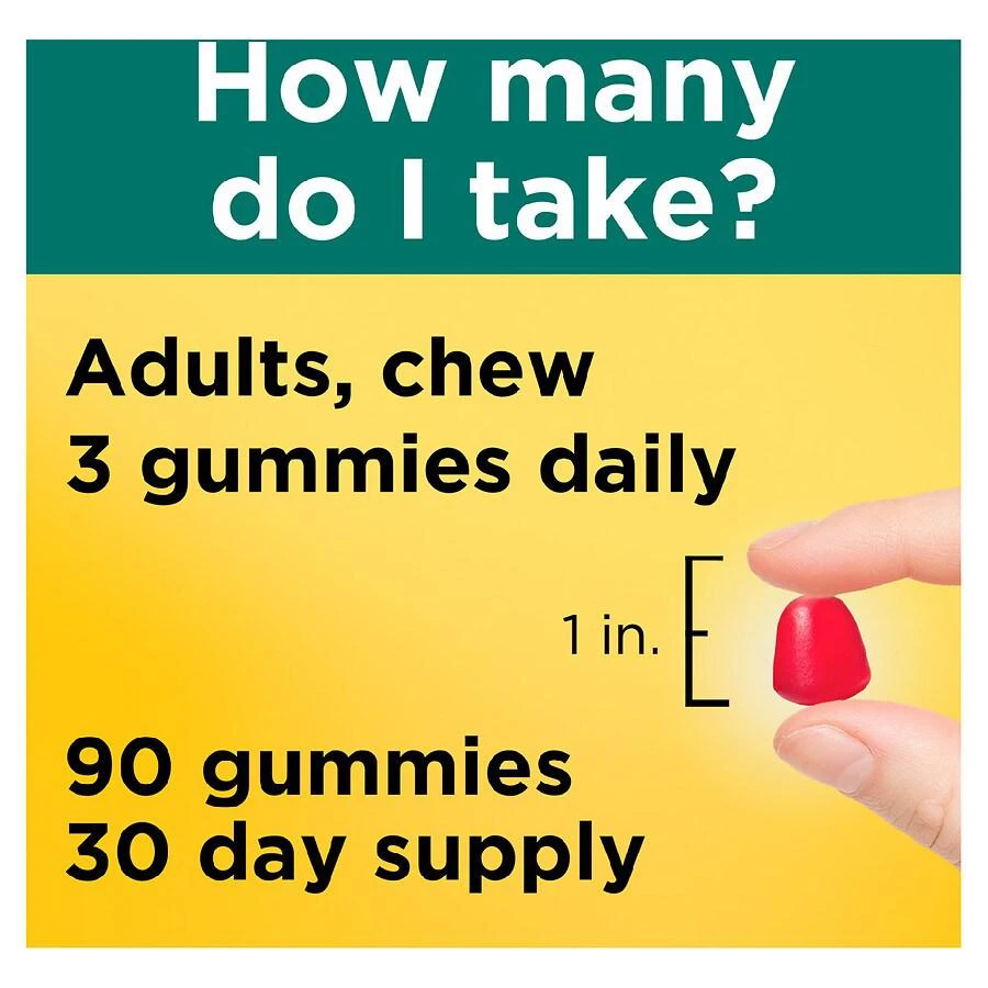 商品Nature Made|Fiber 6g Gummies Assorted Fruit Flavors,价格¥164,第4张图片详细描述