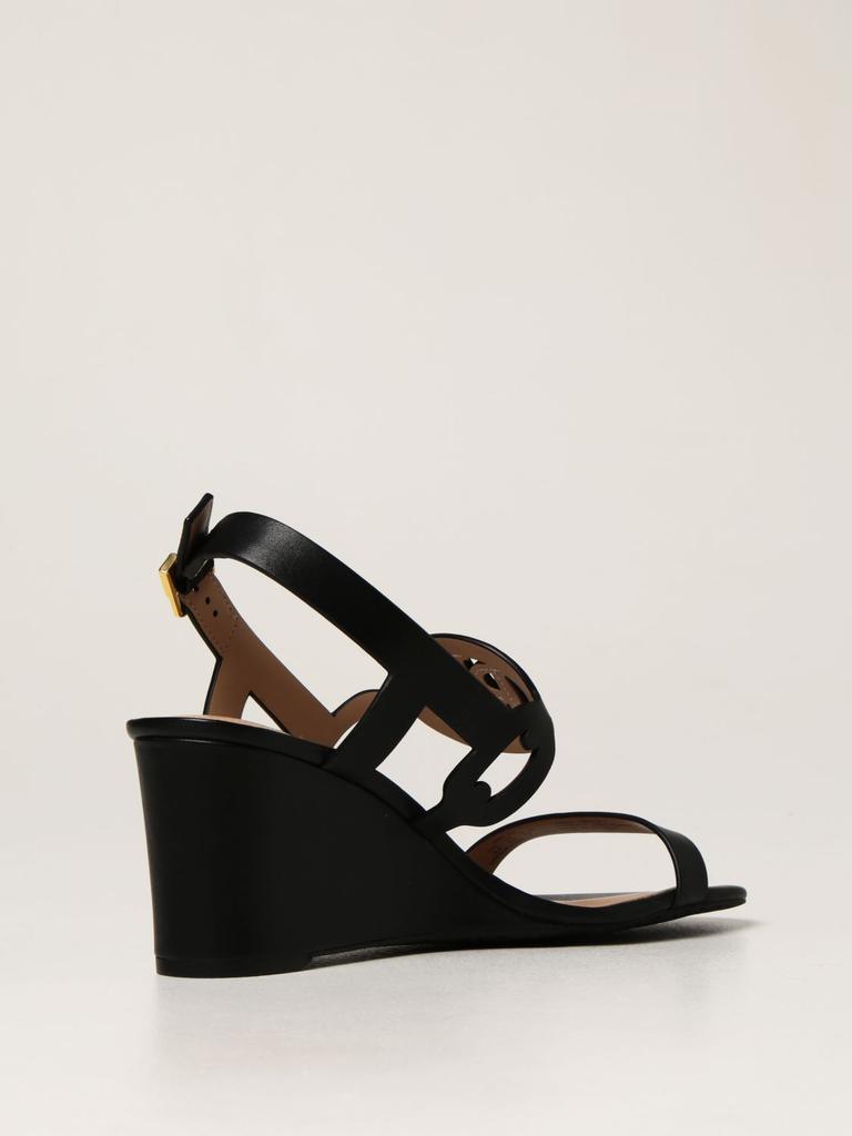 Lauren Ralph Lauren wedge sandals in leather商品第3张图片规格展示