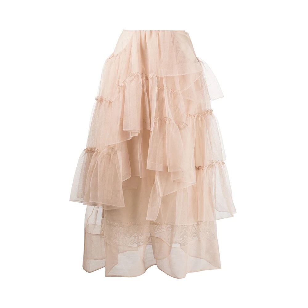 商品Simone Rocha|SIMONE ROCHA 女粉色女士半裙 30410035-NUDE,价格¥4799,第1张图片