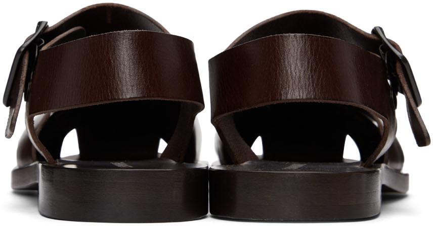 Brown Strap Sandals商品第4张图片规格展示