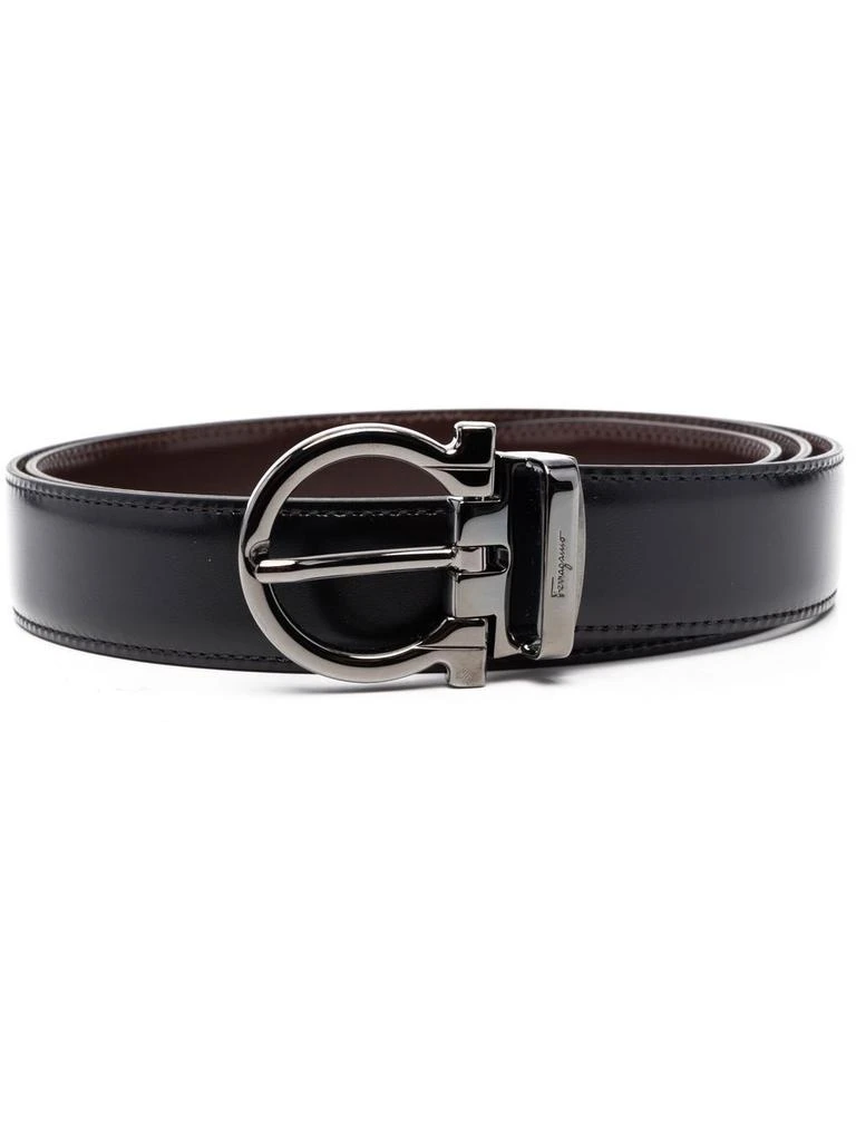 商品Salvatore Ferragamo|Salvatore ferragamo men's black leather belt,价格¥2737,第1张图片