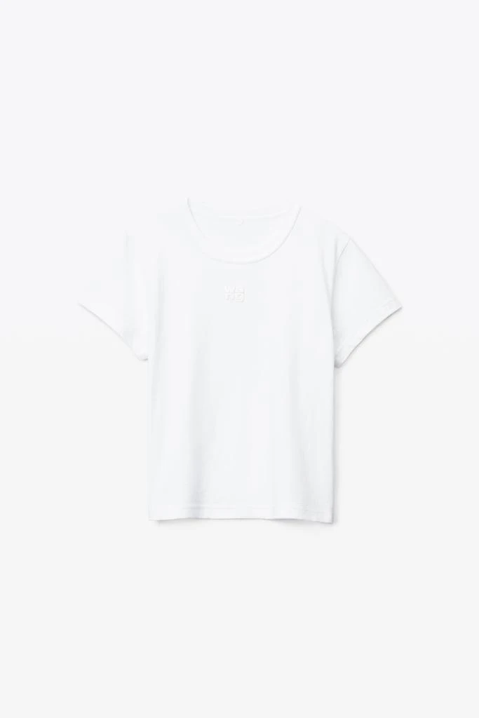 商品Alexander Wang|PUFF LOGO SHRUNKEN TEE IN COTTON JERSEY,价格¥1119,第3张图片详细描述