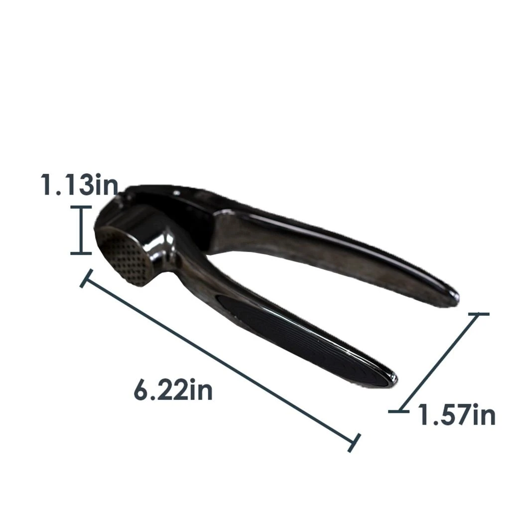 商品Home Basics|Home Basics Nova Collection Zinc Garlic Press, Black Onyx,价格¥123,第4张图片详细描述