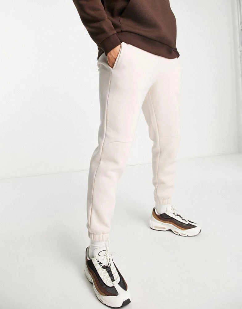 商品ASOS|ASOS DESIGN tapered joggers in beige,价格¥143,第1张图片