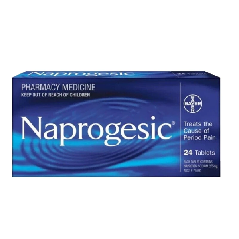 商品Bayer|Naprogesic拜耳痛经片 澳洲小蓝片德国naprogensic姨妈痛缓释片,价格¥117,第1张图片