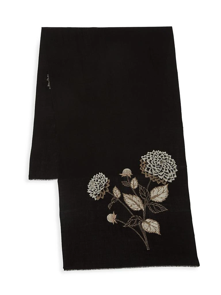 商品Janavi|Blooming Dehlia Wool Scarf,价格¥1755,第3张图片详细描述