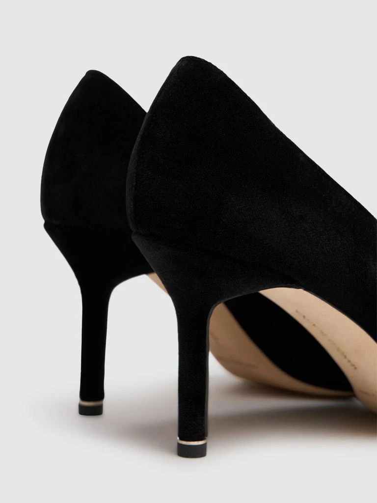 商品Manolo Blahnik|70mm Hangisi Velvet Pumps,价格¥10060,第3张图片详细描述