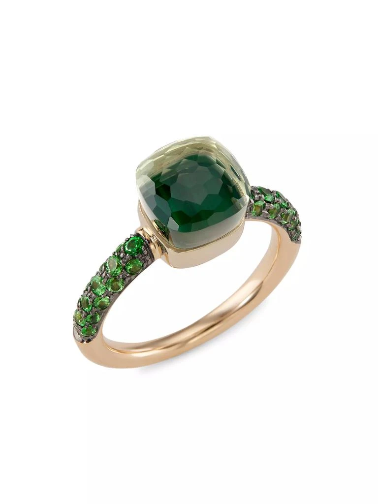 商品Pomellato|Nudo Petit Two-Tone 18K Gold &amp; Multi-Gemstone Ring,价格¥24365,第1张图片