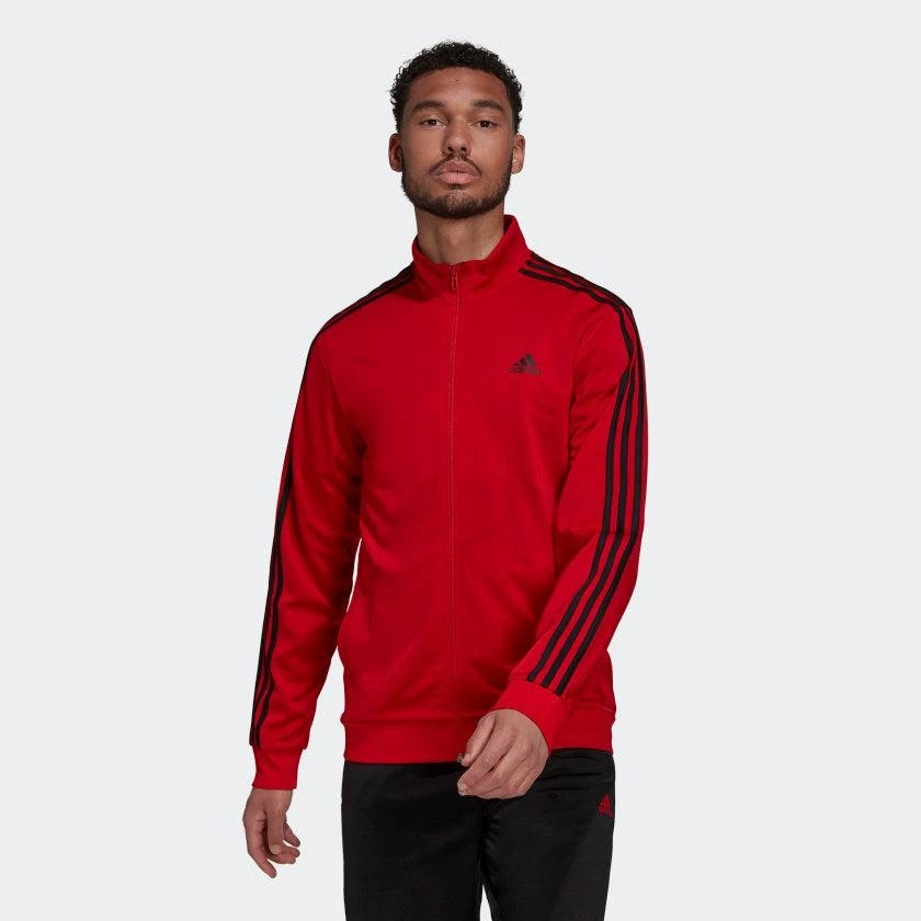 商品Adidas|男士Essentials 3-Stripes 条纹运动夹克,价格¥91,第2张图片详细描述