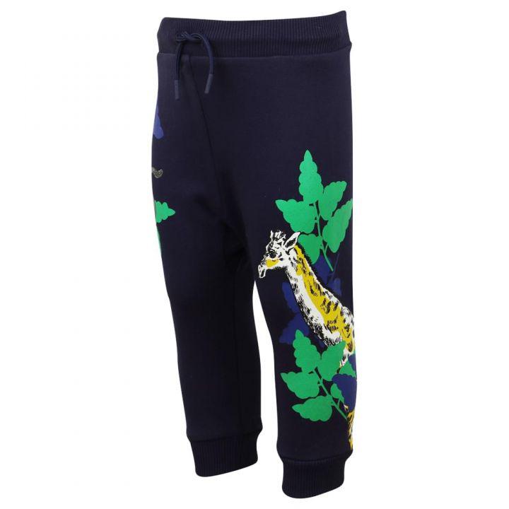Dark Blue Jungle Pattern Polo Shirt & Trousers Set商品第6张图片规格展示