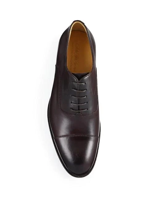 商品Saks Fifth Avenue|COLLECTION Tyler Leather Cap Toe Oxfords,价格¥1230,第4张图片详细描述