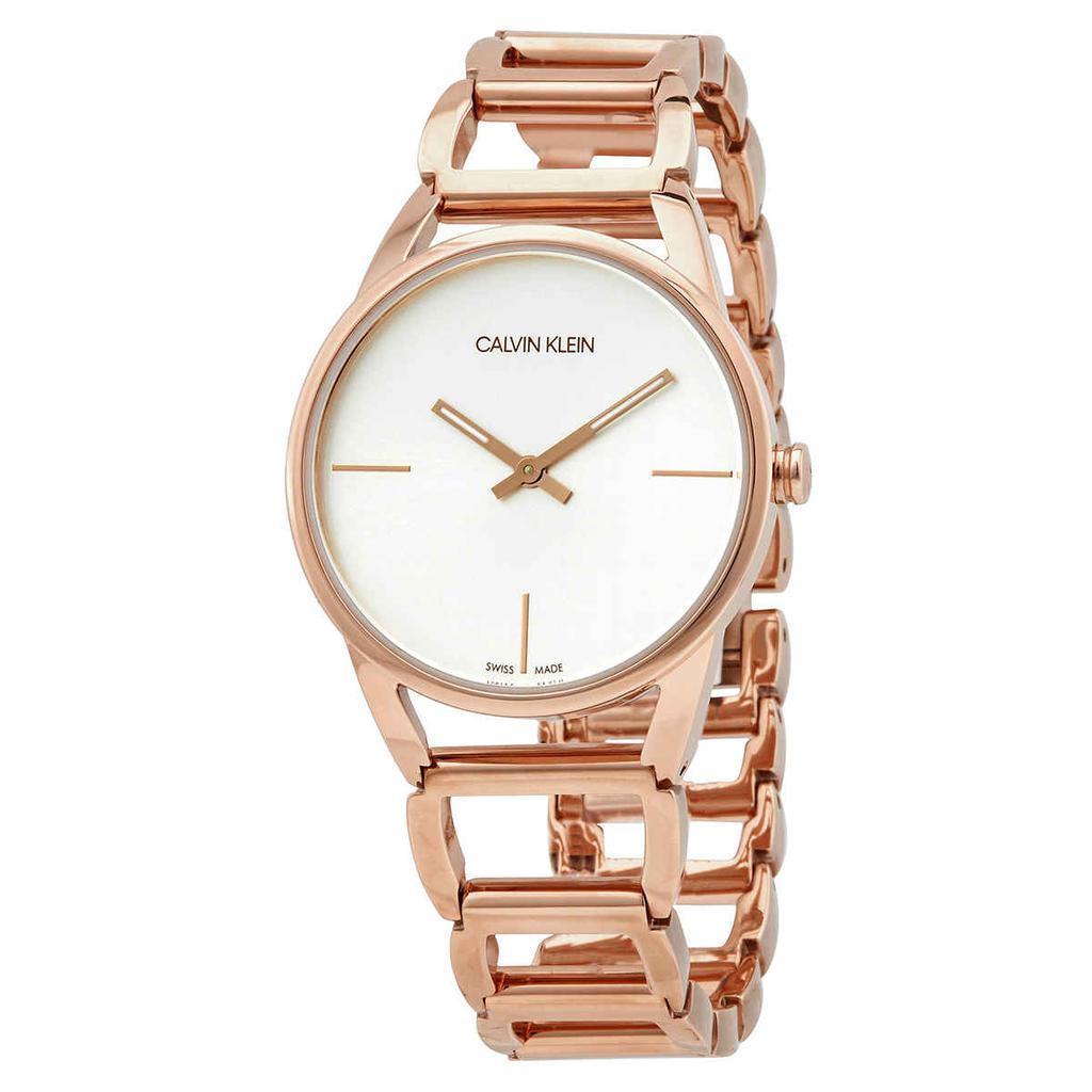 商品Calvin Klein|Stately Quartz Silver Dial Ladies Watch K3G23626,价格¥407,第1张图片