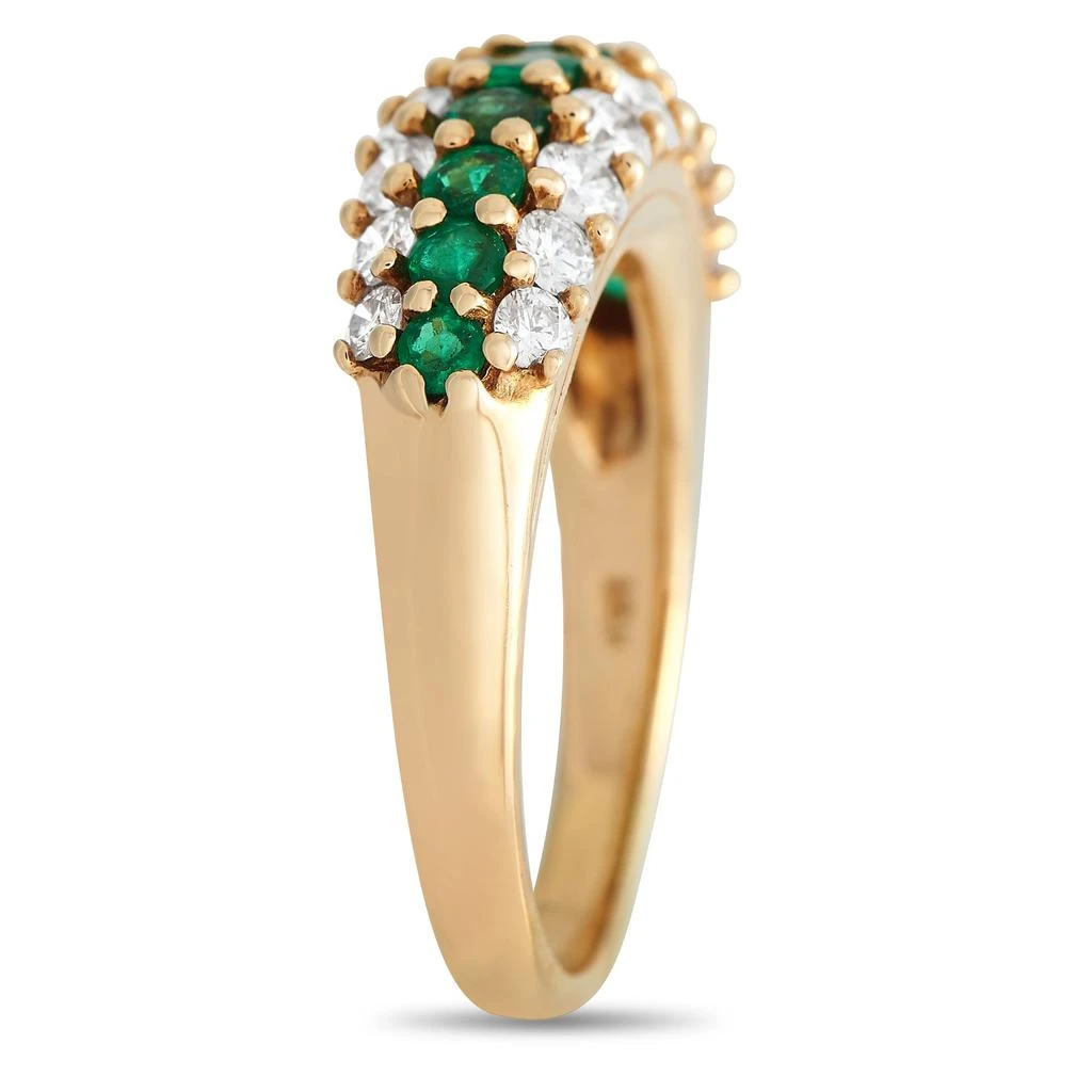 商品[二手商品] Tiffany & Co.|. 18K Yellow Gold 1.0ct Diamond and Emerald Ring TI10-120523,价格¥27313,第2张图片详细描述