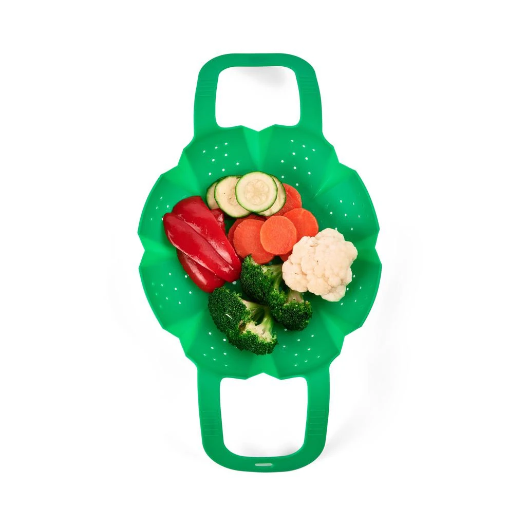 商品Cuisipro|Silicone Vegetable Steamer, Green,价格¥135,第3张图片详细描述