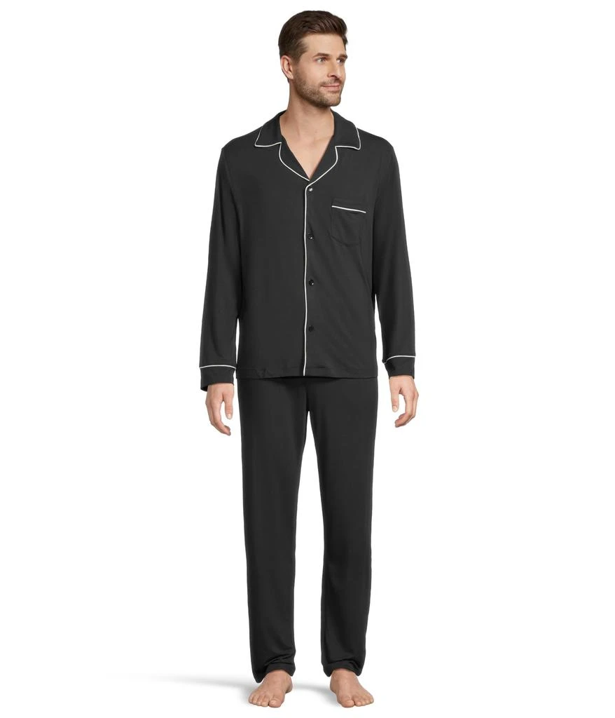 商品Eberjey|The William Modal Long PJ Set,价格¥1262,第1张图片