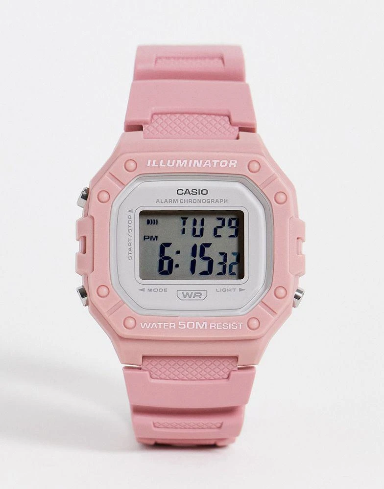 商品Casio|Casio womens silicone watch in pink,价格¥228,第1张图片