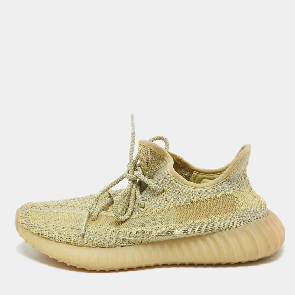 商品[二手商品] YEEZY|Yeezy x Adidas Grey/Yellow Knit Fabric Boost 350 V2 Antlia Sneakers 39 1/3,价格¥1065,第1张图片