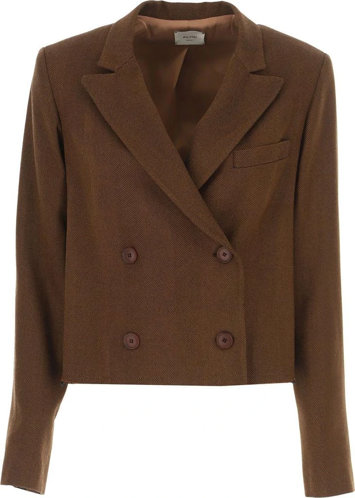 商品ALYSI|Alysi women's brown wool blazer,价格¥2720,第1张图片