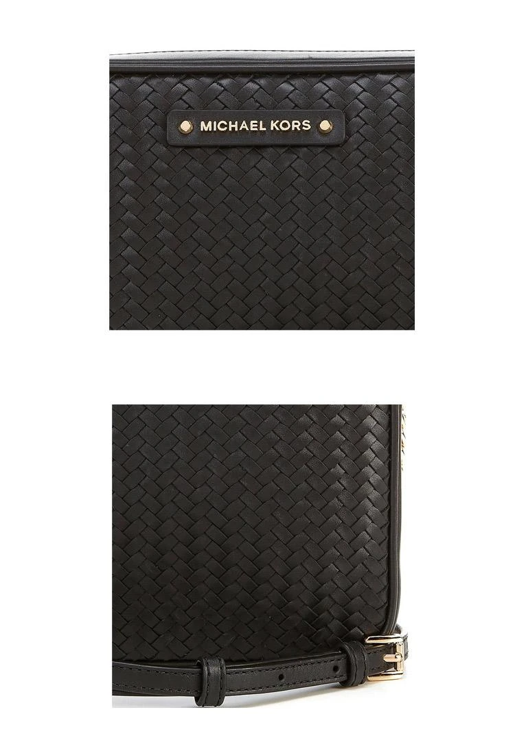商品Michael Kors|MICHAELKORS女士黑色皮革单肩包32T0GJ6C3L-BLACK,价格¥1861,第4张图片详细描述