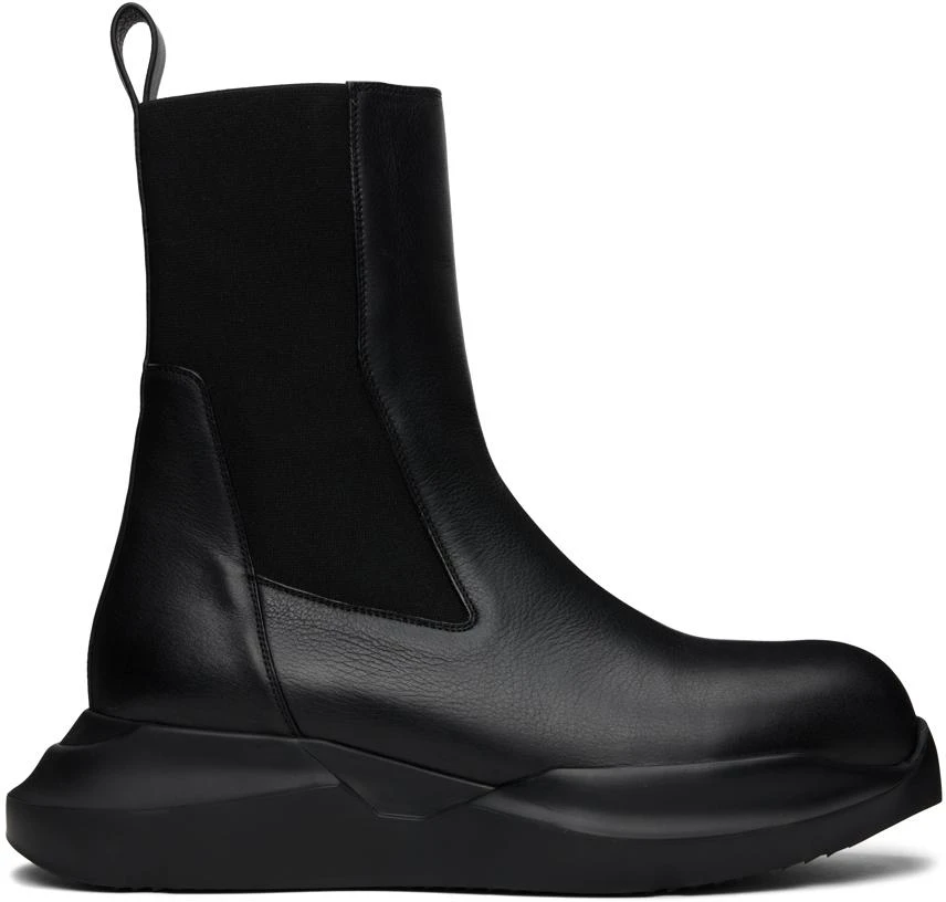 商品Rick Owens|Black Geth Beatle Chelsea Boots,价格¥4089,第1张图片