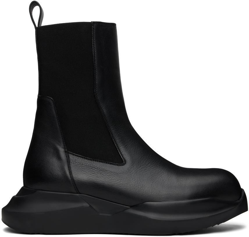 商品Rick Owens|Black Geth Beatle Chelsea Boots,价格¥4928,第1张图片
