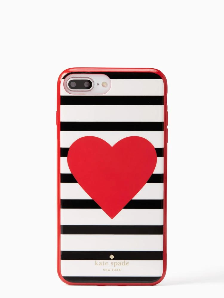 商品Kate Spade|heart stripe iPhone 7/8 plus case,价格¥236,第1张图片
