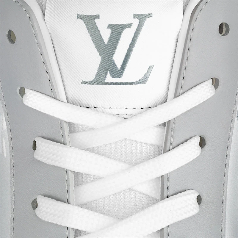预订款2-3周LouisVuitton/路易威登22年早春新款RIVOLI系列男士灰色金属质感老化帆布运动鞋1A9GXI 商品