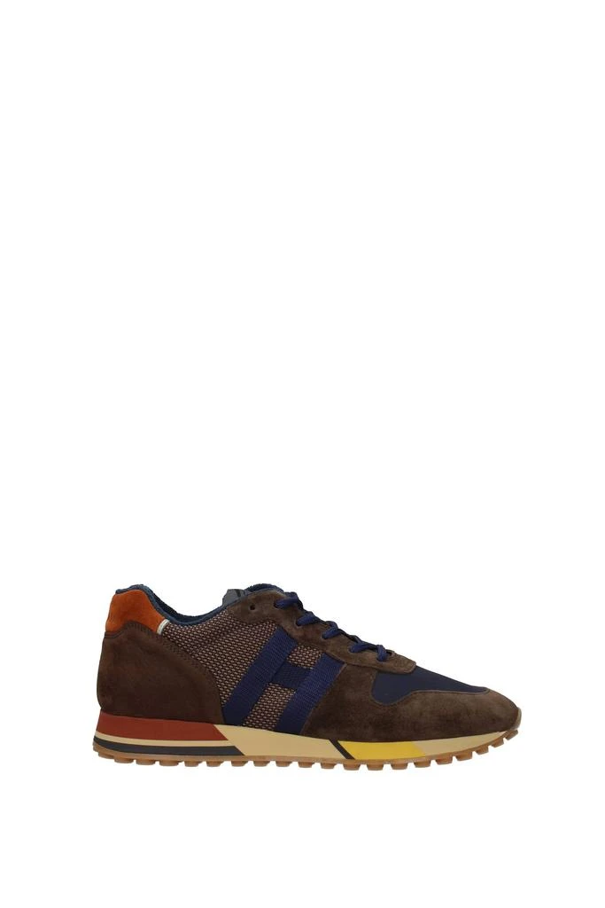 商品hogan|Sneakers h383 Fabric Brown Blue,价格¥1131,第1张图片