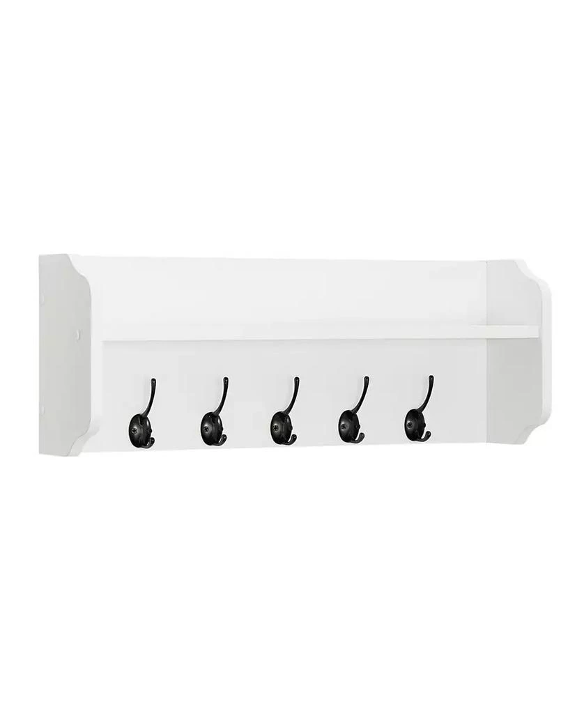 商品Danya B|Entryway Floating Utility Wall Shelf with Hooks, Wall Mounted,价格¥260,第2张图片详细描述