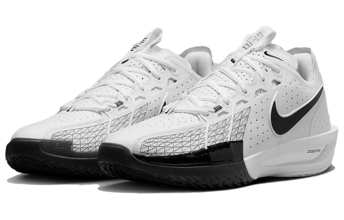 商品[国内直发] NIKE|Air Zoom G.T. Cut 3 时尚百搭 低帮 篮球鞋 男款 白黑 国外版,价格¥1783,第4张图片详细描述