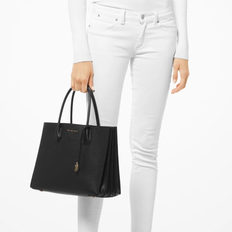 Michael Kors 迈克高仕 女士黑色牛皮单肩包手提包 30F8GM9T3T-BLACK 商品