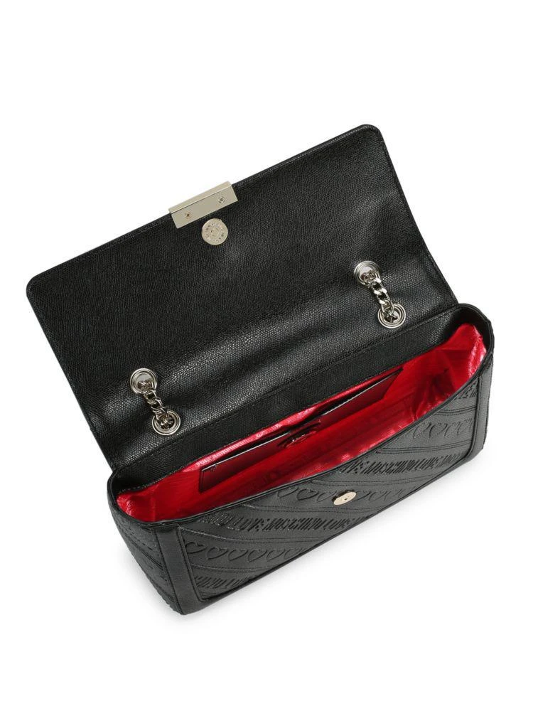 商品Moschino|Debossed Shoulder Bag,价格¥1180,第2张图片详细描述