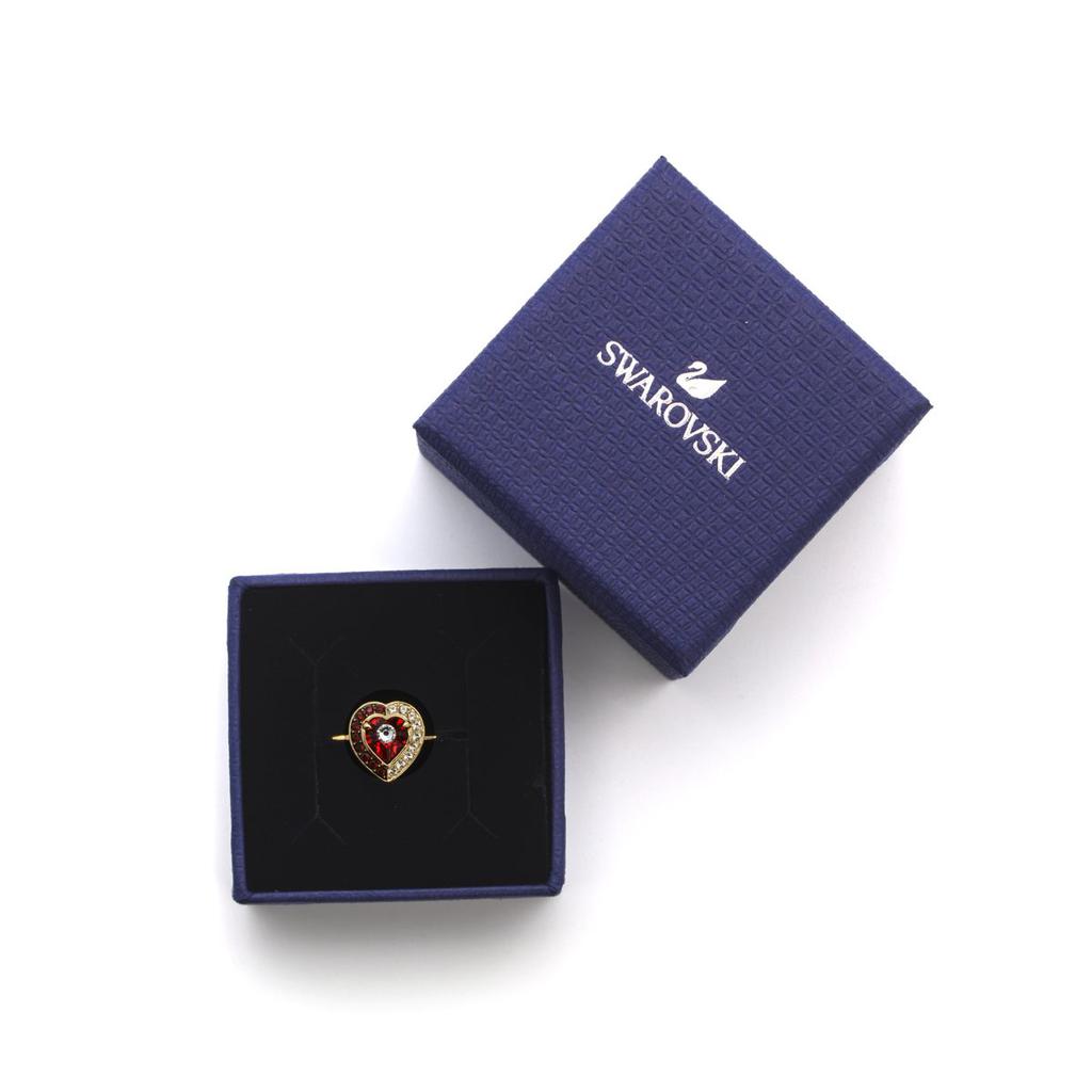 Swarovski Black Baroque Gold Tone Czech Crystal Ring Sz 7.25 5489126商品第2张图片规格展示