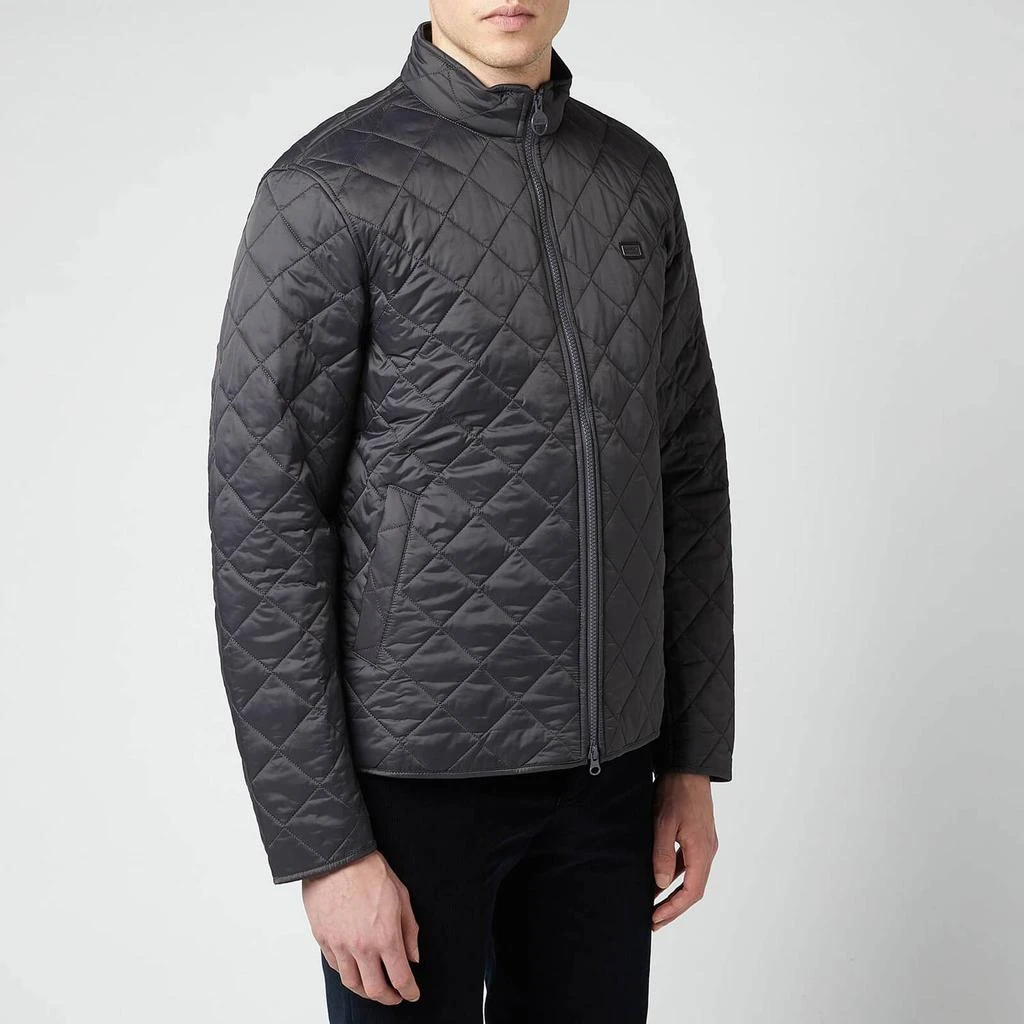 商品Barbour|Barbour International Men's Gear Quilted Jacket - Charcoal,价格¥641,第1张图片