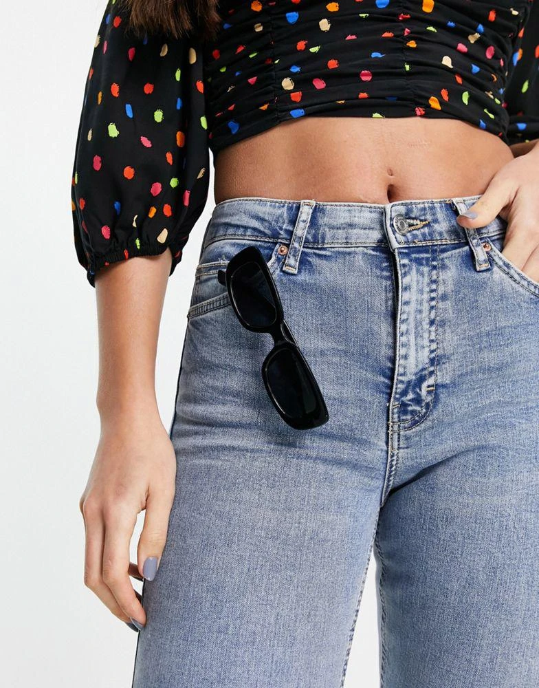 商品Topshop|Topshop Tall Jamie jeans with abraded pocket in bleach,价格¥251,第3张图片详细描述
